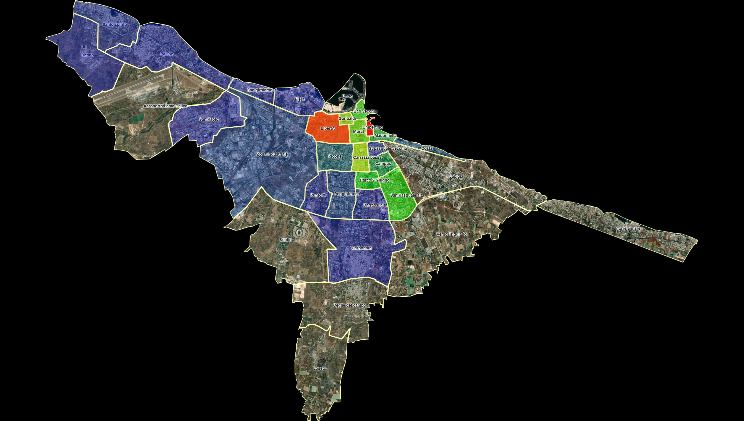 Other heatmap with neighborhoods split
